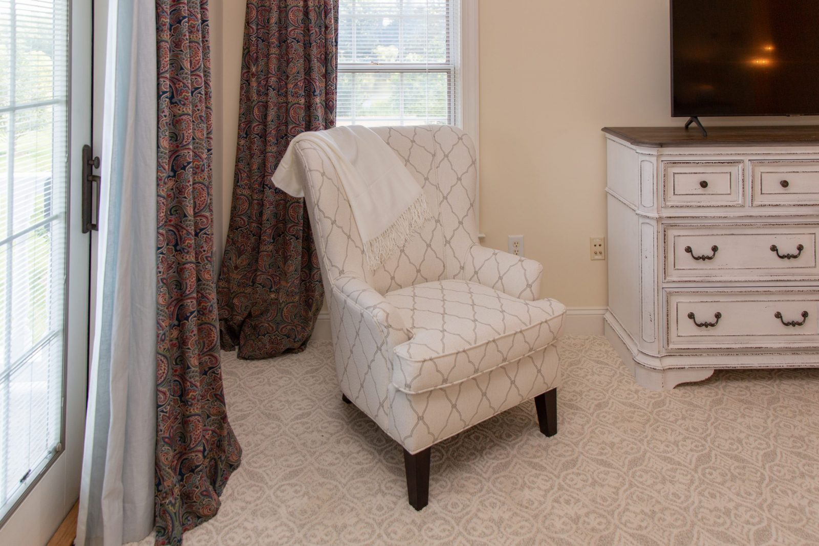 Chair Overlooking the Bridal Suite